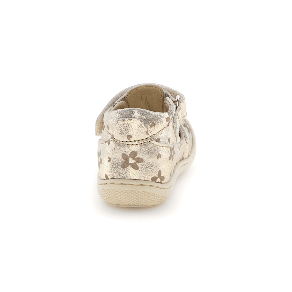 Naturino Toddlers (Sizes 19 - 23) Puffy Platinum Gold/Heart Flowers Fisherman - 1105916 - Tip Top Shoes of New York