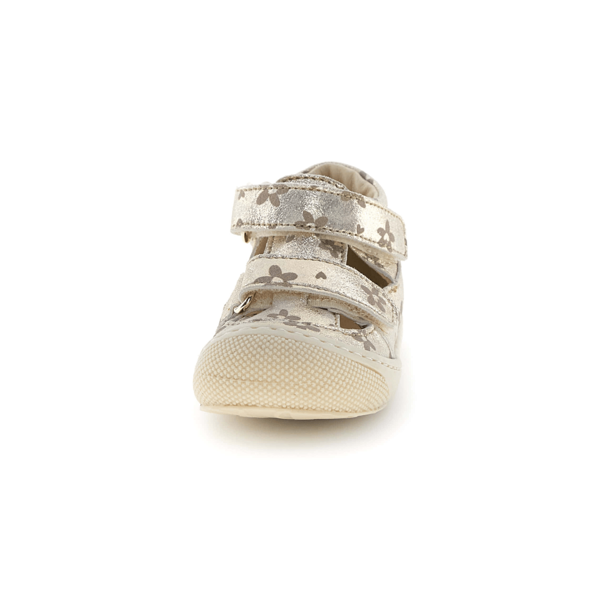 Naturino Toddlers (Sizes 19 - 23) Puffy Platinum Gold/Heart Flowers Fisherman - 1105916 - Tip Top Shoes of New York
