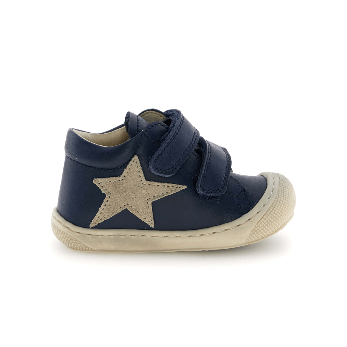Naturino Toddlers (Sizes 20 - 23) Kolde VL Navy Leather/Bone Star - 1105744 - Tip Top Shoes of New York