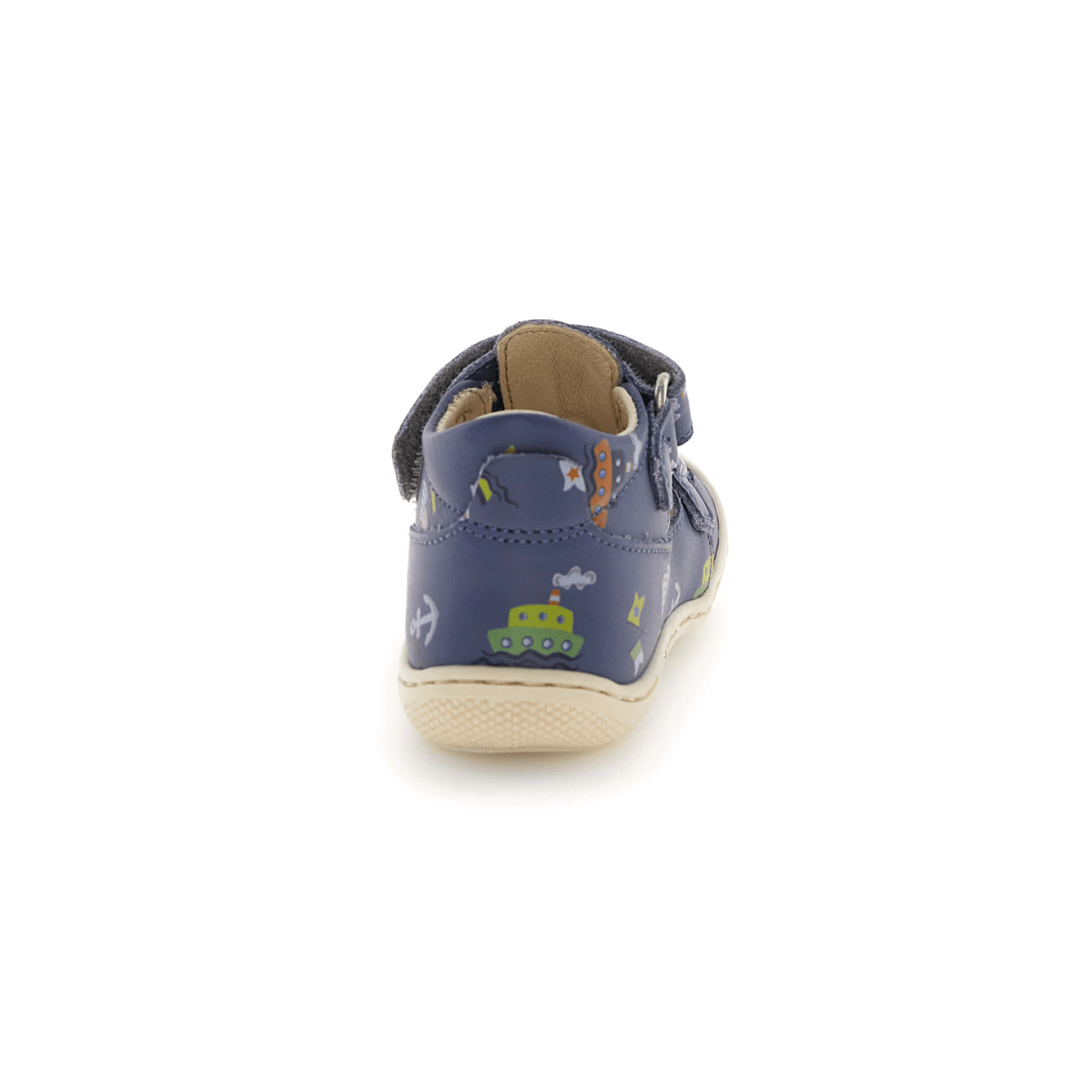 Naturino Toddlers (Sizes 20 - 23) Puffy Navy Nautical Open T - Strap - 1105953 - Tip Top Shoes of New York