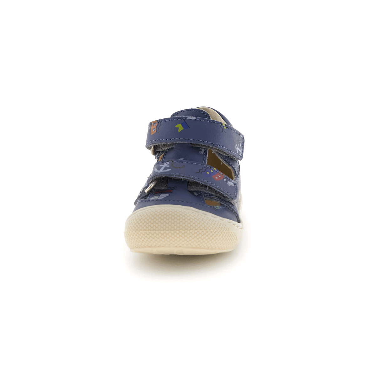 Naturino Toddlers (Sizes 20 - 23) Puffy Navy Nautical Open T - Strap - 1105953 - Tip Top Shoes of New York