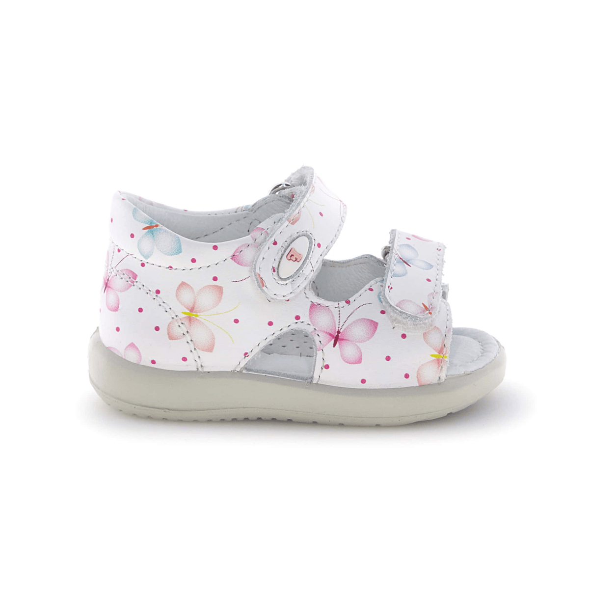 Naturino Toddlers (Sizes 21 - 25) New River White/Butterflies - 1106153 - Tip Top Shoes of New York