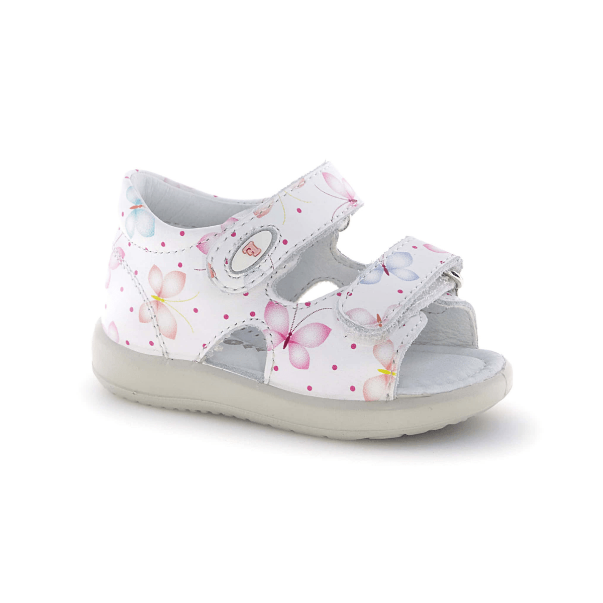 Naturino Toddlers (Sizes 21 - 25) New River White/Butterflies - 1106153 - Tip Top Shoes of New York