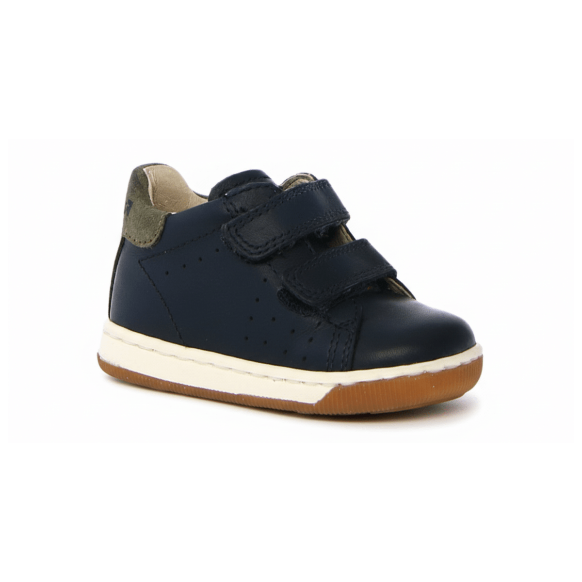 Naturino Toddlers (Sizes 21 - 26) Falcotto Adam VL Navy Leather/Green Suede/White Sole - 1087675 - Tip Top Shoes of New York