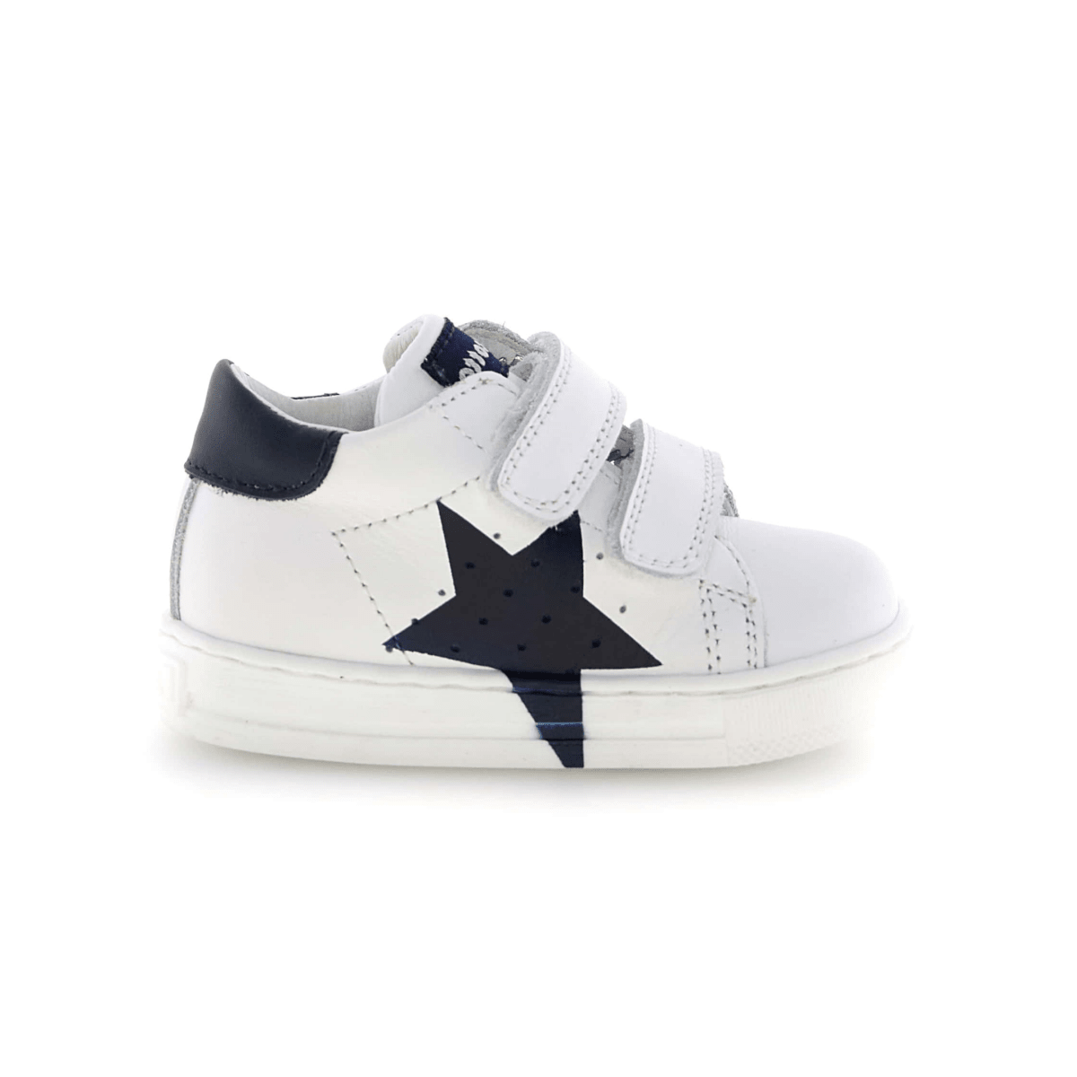 Naturino Toddlers (Sizes 21 - 26) Falcotto Salazar VL Navy Star/White Leather - 1105980 - Tip Top Shoes of New York