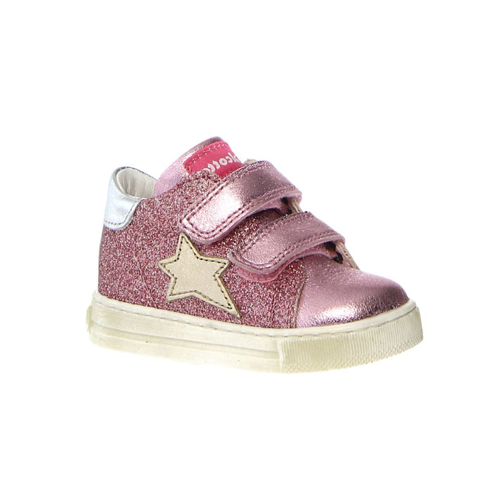 Naturino Toddler's (Sizes 21 - 26) Falcotto Sasha VL Pink Glitter/Gold Star - 1087741 - Tip Top Shoes of New York