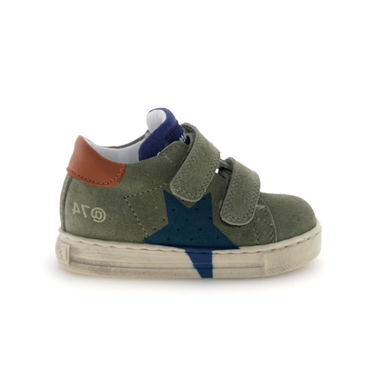Naturino Toddlers (Sizes 21-26) Salazar 3 VL Green Suede/Blue Star - 1112796 - Tip Top Shoes of New York