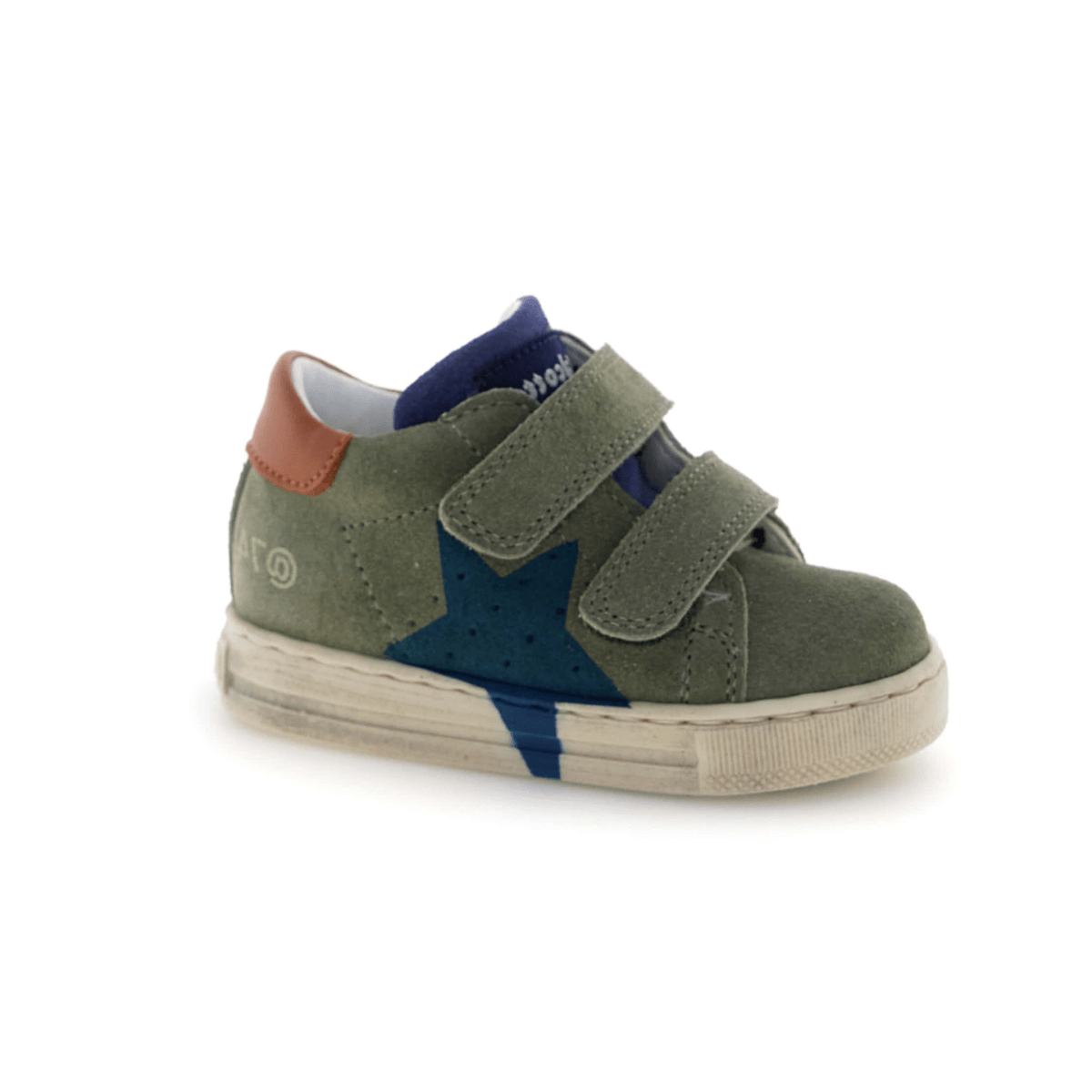 Naturino Toddlers (Sizes 21-26) Salazar 3 VL Green Suede/Blue Star - 1112796 - Tip Top Shoes of New York