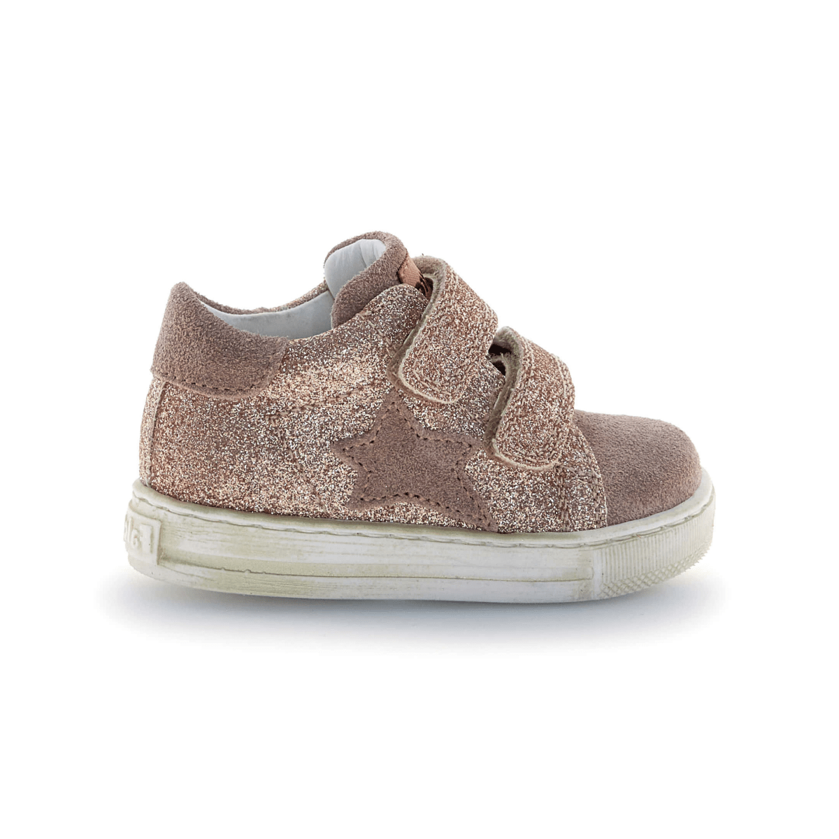 Naturino Toddlers (Sizes 21-26) Sasha VL Rose Gold Glitter/Pink Suede Star - 1113152 - Tip Top Shoes of New York