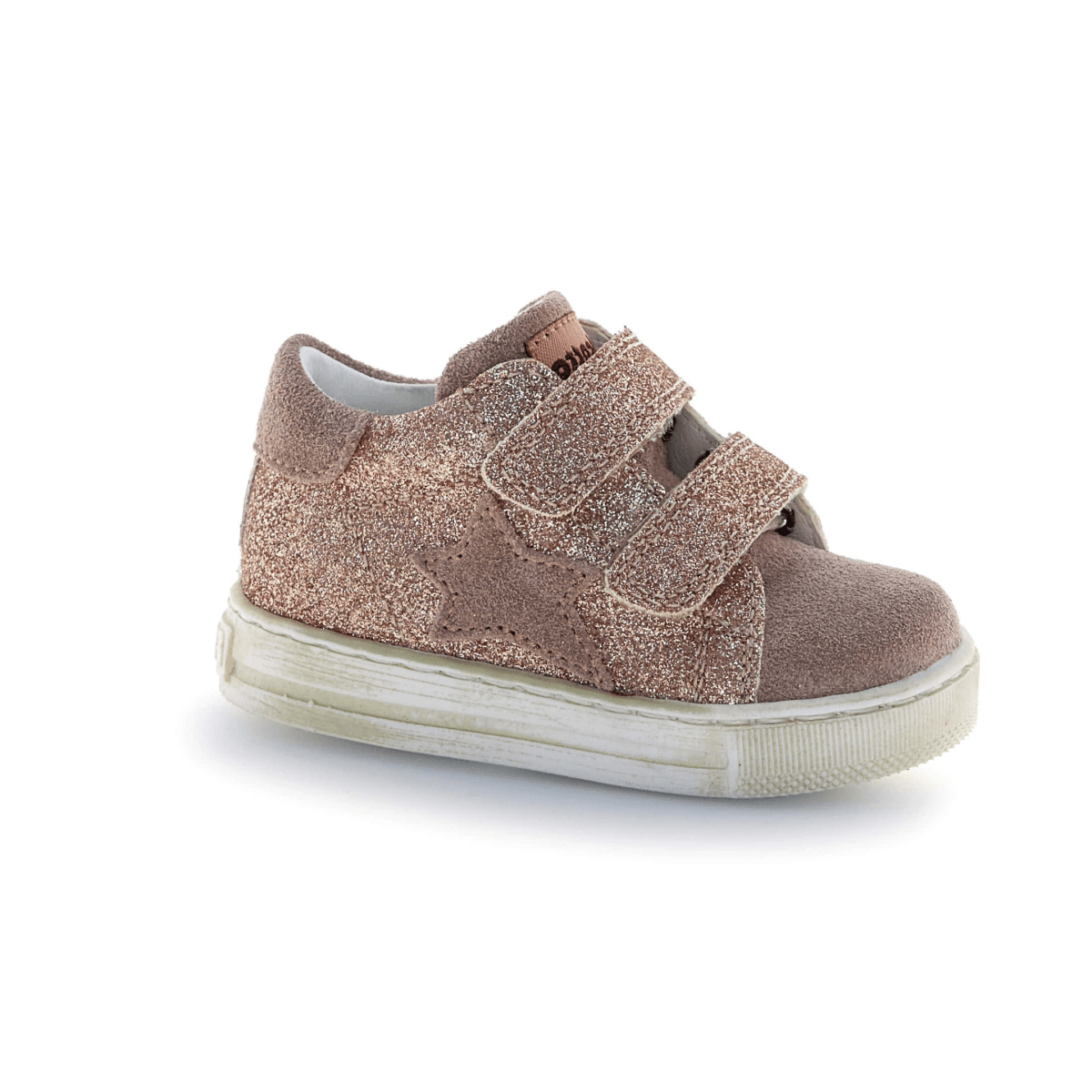 Naturino Toddlers (Sizes 21-26) Sasha VL Rose Gold Glitter/Pink Suede Star - 1113152 - Tip Top Shoes of New York