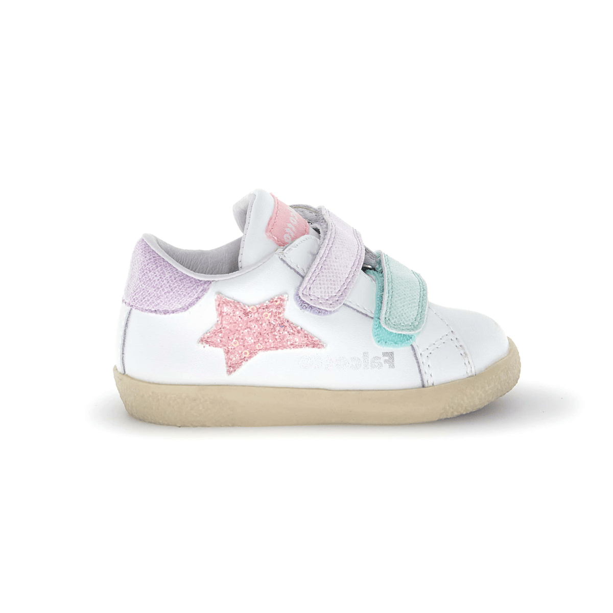 Naturino Toddlers (Sizes 21 - 27) Alnoite 2 VL White/Pastel Multi - 1106135 - Tip Top Shoes of New York