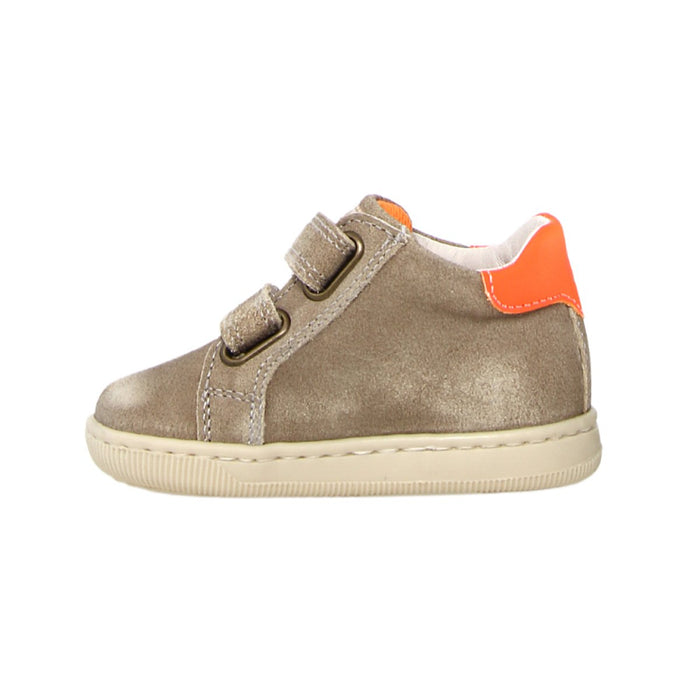 Naturino Toddler's (Sizes 21 - 27) Falcotto Kiner VL Taupe/Orange Suede - 1087707 - Tip Top Shoes of New York