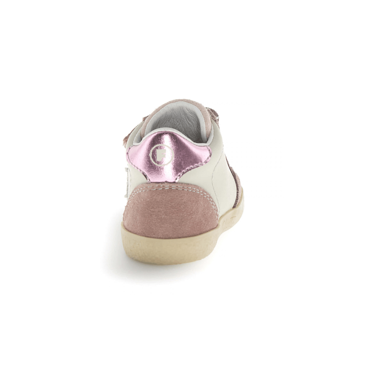 Naturino Toddlers (Sizes 22-26) Alnoite High 2 Velcro Cream/Pink Suede/Gold Glitter Star - 1112664 - Tip Top Shoes of New York