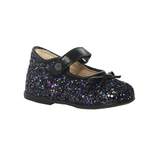 Naturino Toddler's (Sizes 22 - 26) Ballet Black/Multi Glitter Bow Mary Jane - 1087795 - Tip Top Shoes of New York