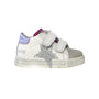 Naturino Toddler's (Sizes 22 - 26) Falcotto Salazar VL White Leather/Silver Shimmer Star - 1087763 - Tip Top Shoes of New York