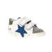 Naturino Toddler's (Sizes 22 - 26) Falcotto Salazar VL White Suede Leather/Blue Star/Grey Toe - 1087734 - Tip Top Shoes of New York