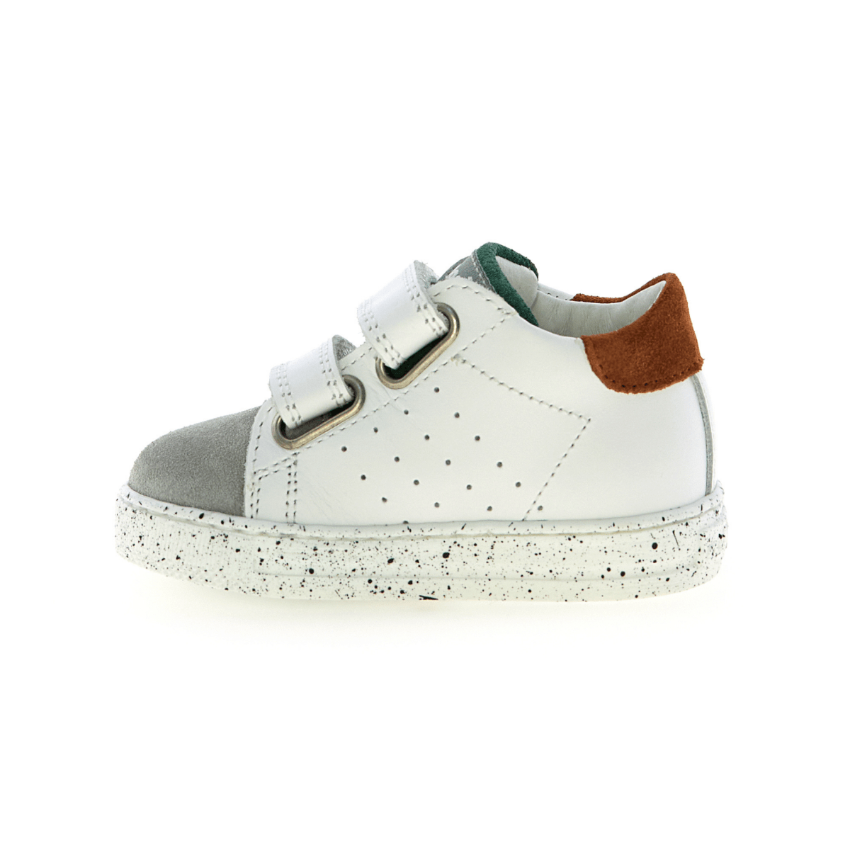 Naturino Toddler's (Sizes 22 - 26) Salazar VL White/Navy/Grey/Red - 1099908 - Tip Top Shoes of New York