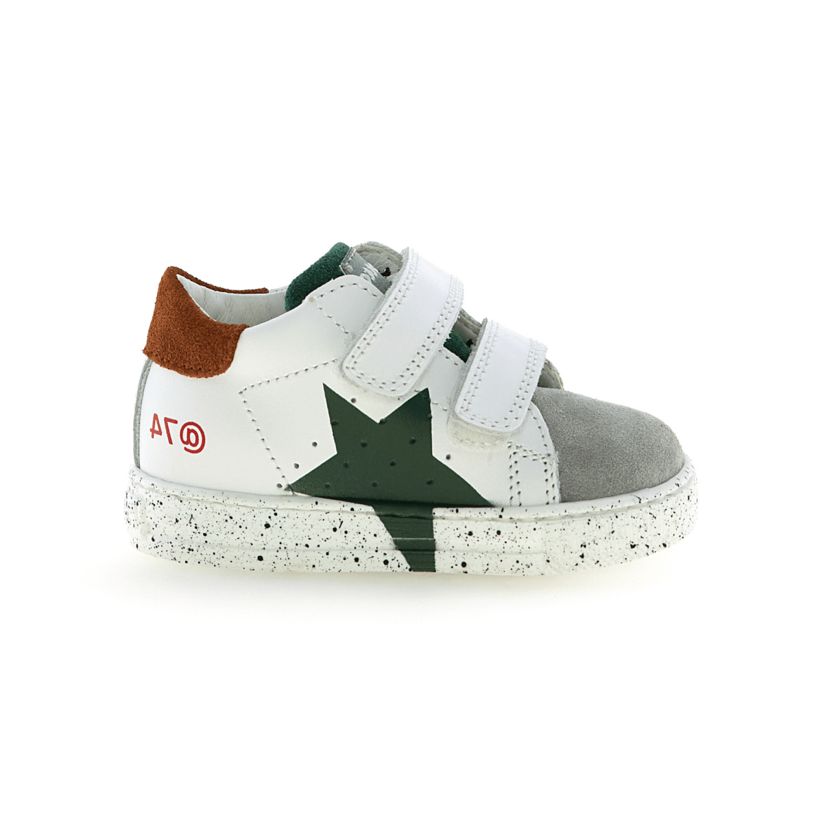 Naturino Toddler's (Sizes 22 - 26) Salazar VL White/Navy/Grey/Red - 1099908 - Tip Top Shoes of New York