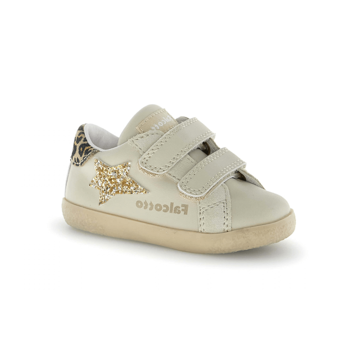 Naturino Toddlers (Sizes 22-27) Alnoite 2 VL Beige/Gold Star - 1112688 - Tip Top Shoes of New York