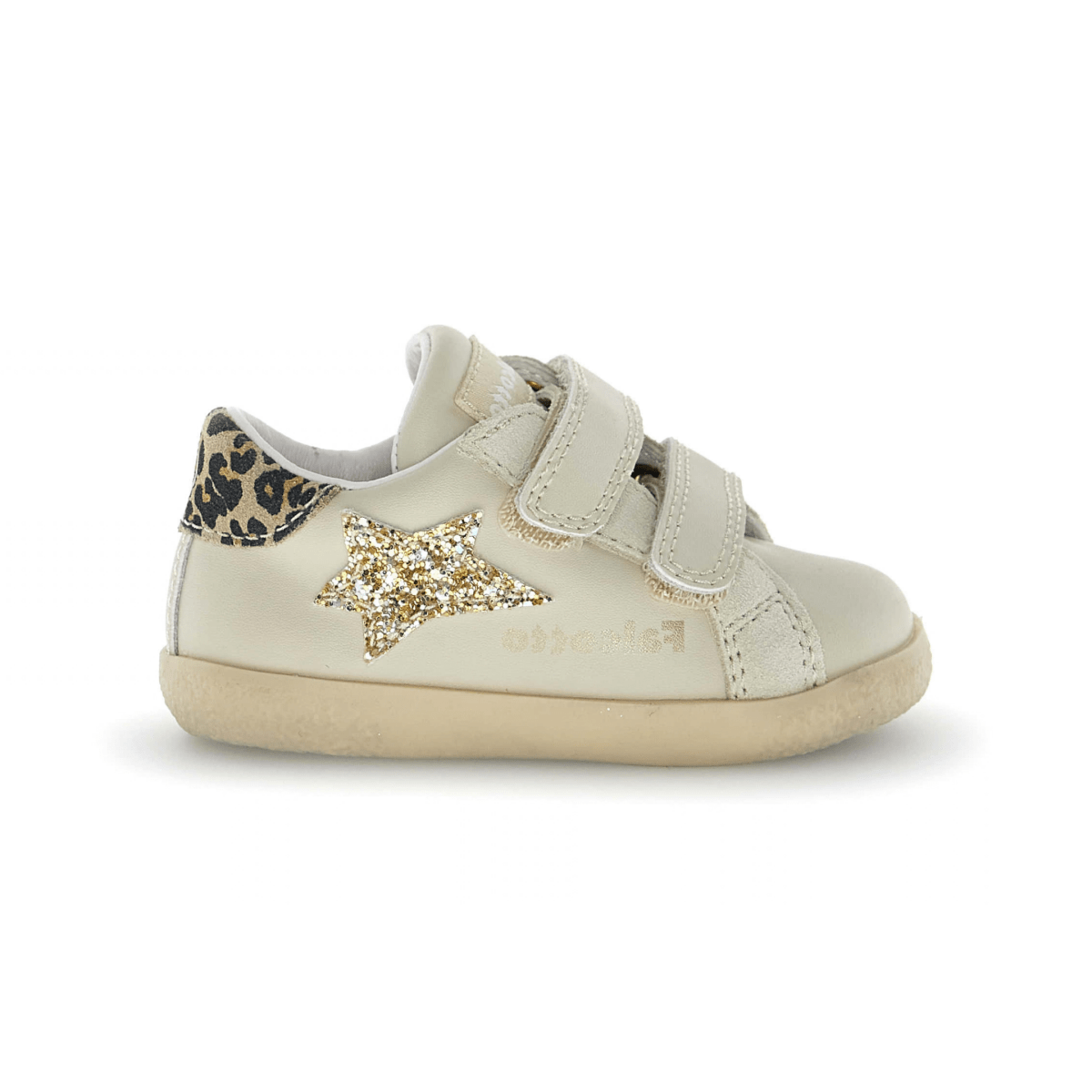 Naturino Toddlers (Sizes 22-27) Alnoite 2 VL Beige/Gold Star - 1112688 - Tip Top Shoes of New York