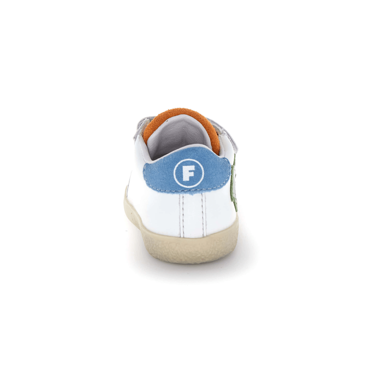 Naturino Toddlers (Sizes 22 - 27) Alnoite 2 VL White/Green Star/Grey Toe - 1105997 - Tip Top Shoes of New York