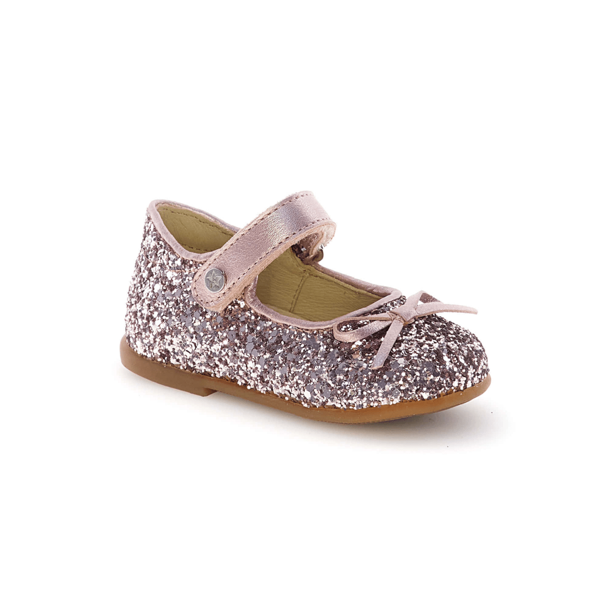 Naturino Toddlers (Sizes 22-27) Ballet Silver Glitter/Pink Metallic - 1112823 - Tip Top Shoes of New York