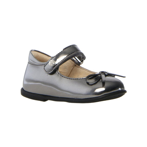 Naturino Toddler's (Sizes 22 - 27) Ballet Silver Metallic Bow Mary Jane - 1087803 - Tip Top Shoes of New York