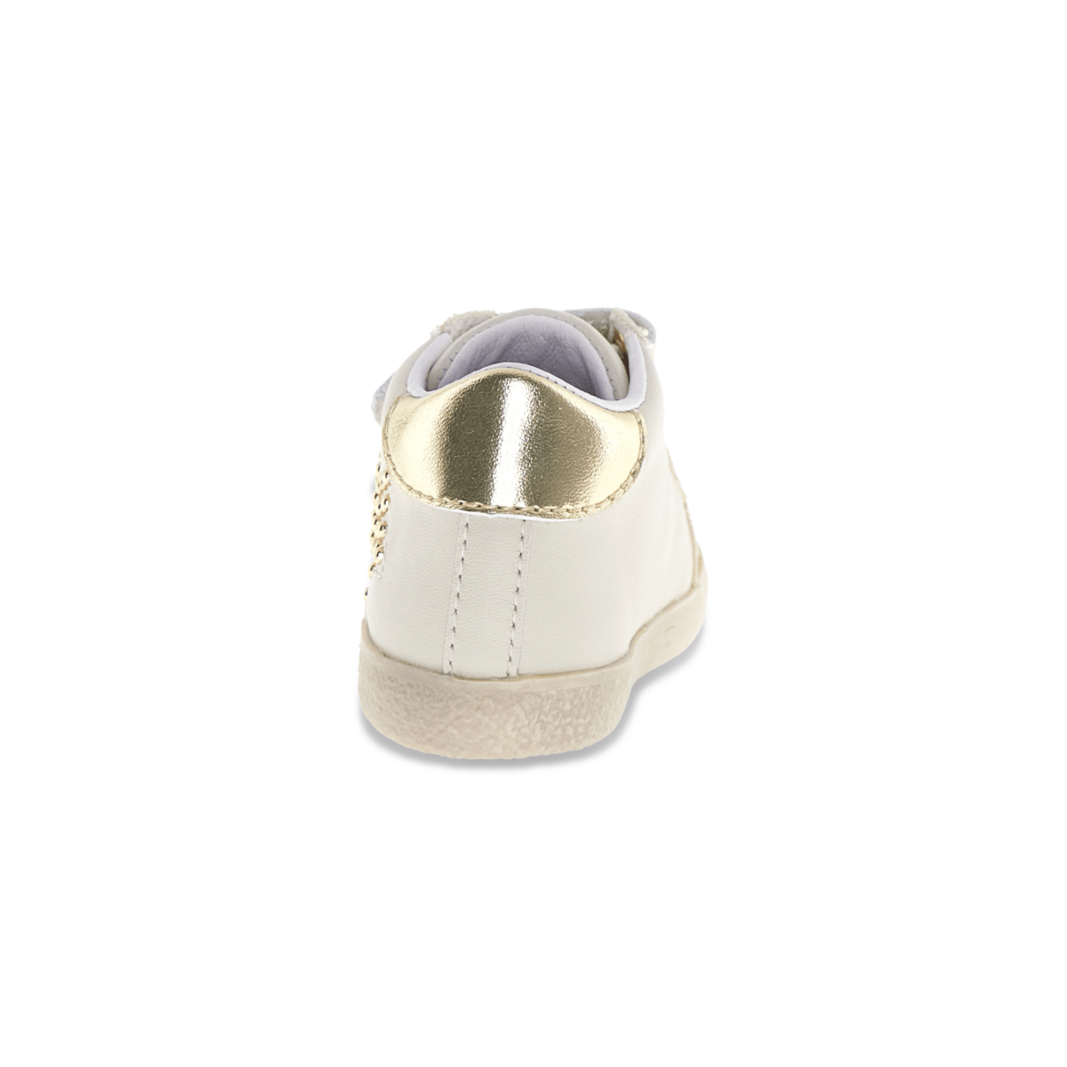 Naturino Toddlers' (Sizes 22 - 27) Mauvis VL White/Gold Studs - 1100559 - Tip Top Shoes of New York