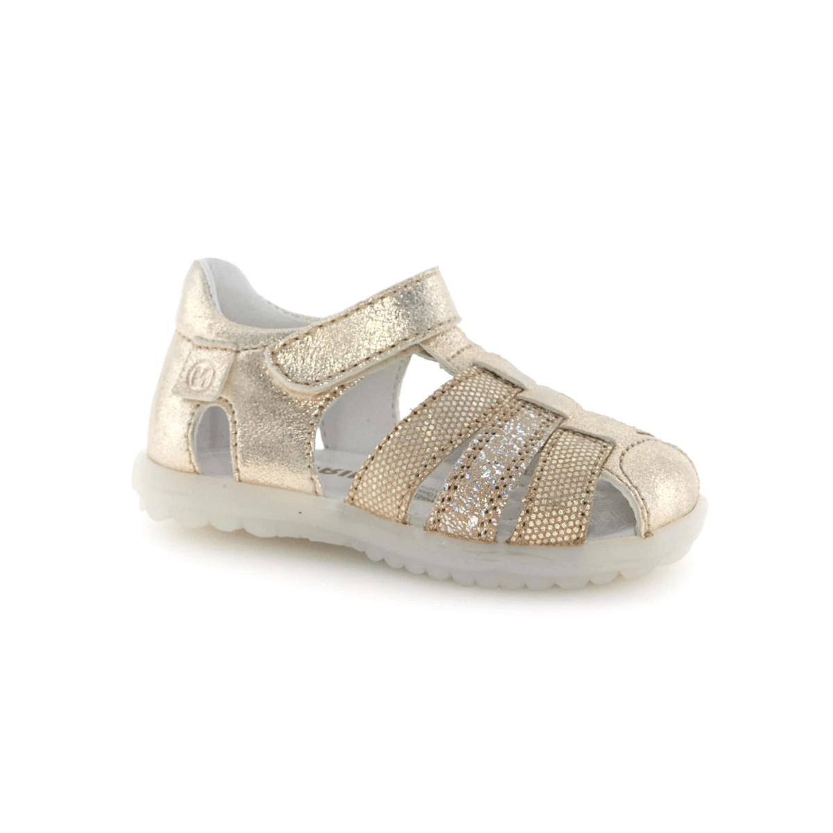 Naturino Toddlers (Sizes 22-27) See Platinum/Gold Glitter Fisherman - 1105937 - Tip Top Shoes of New York