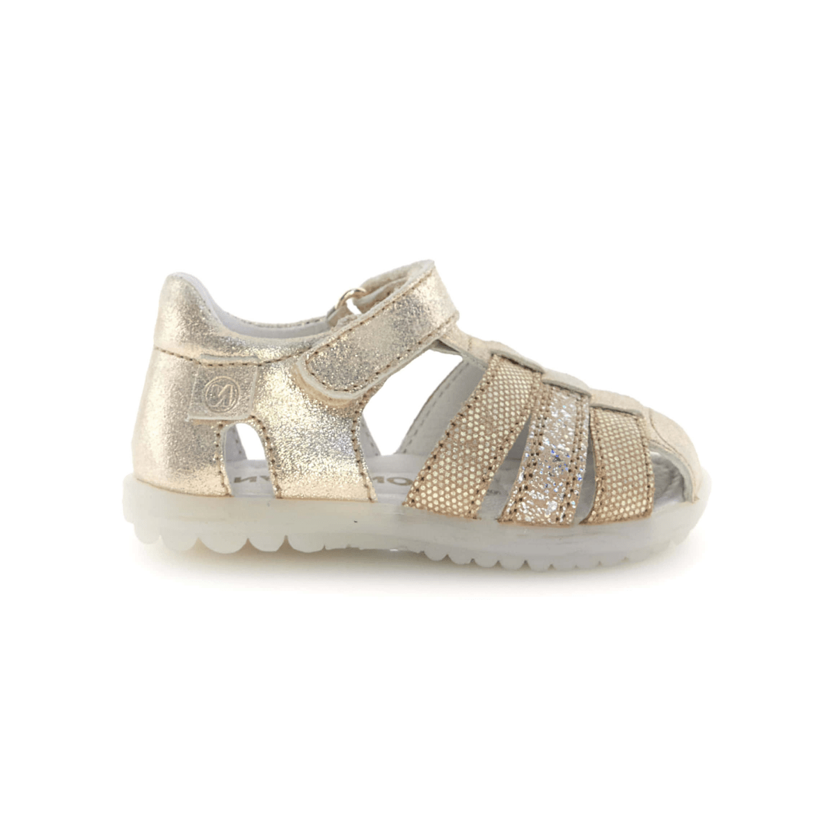 Naturino Toddlers (Sizes 22-27) See Platinum/Gold Glitter Fisherman - 1105937 - Tip Top Shoes of New York