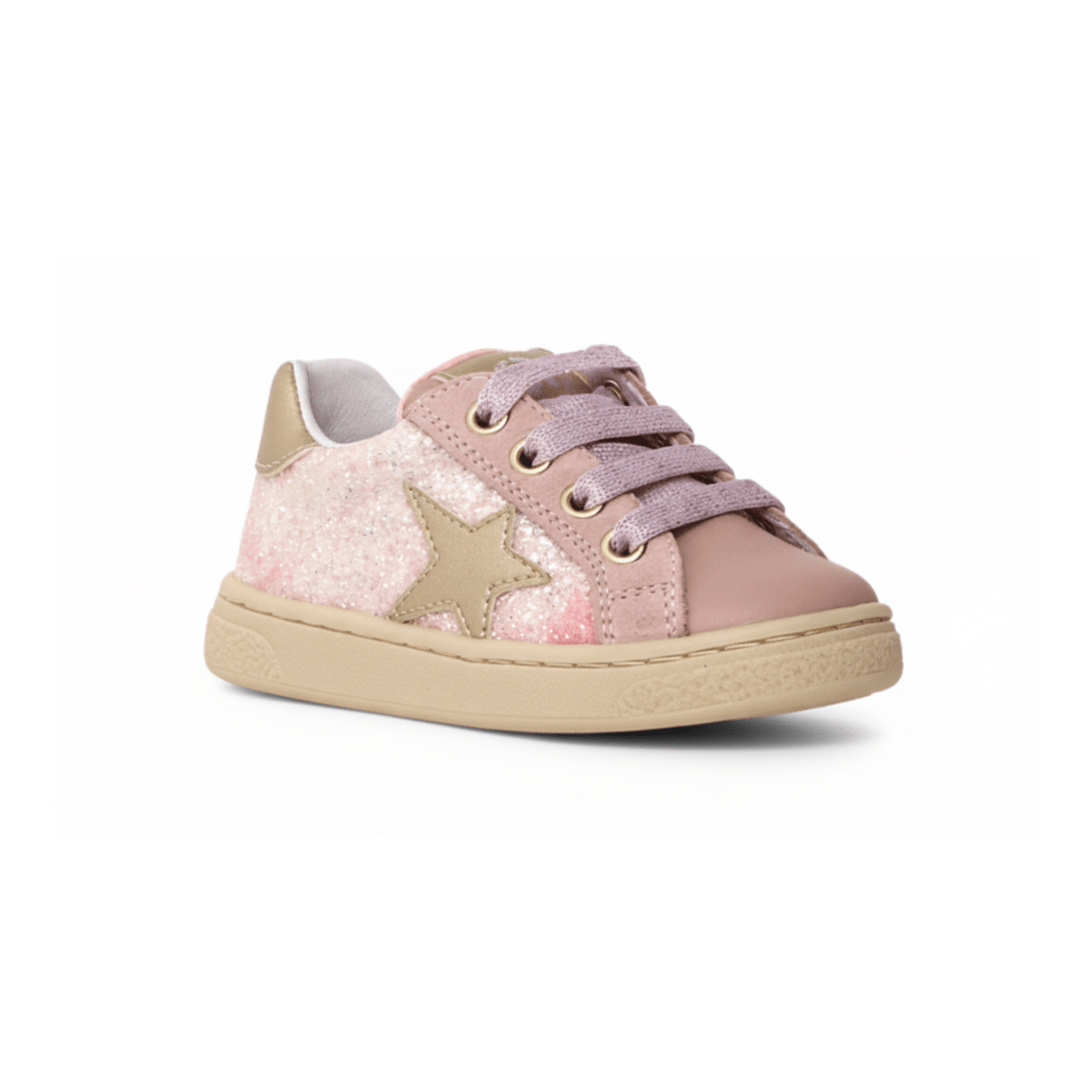 Naturino Toddlers (Sizes 33 - 35) Pinn Zip Pink/Gold/Glitter - 1093872 - Tip Top Shoes of New York