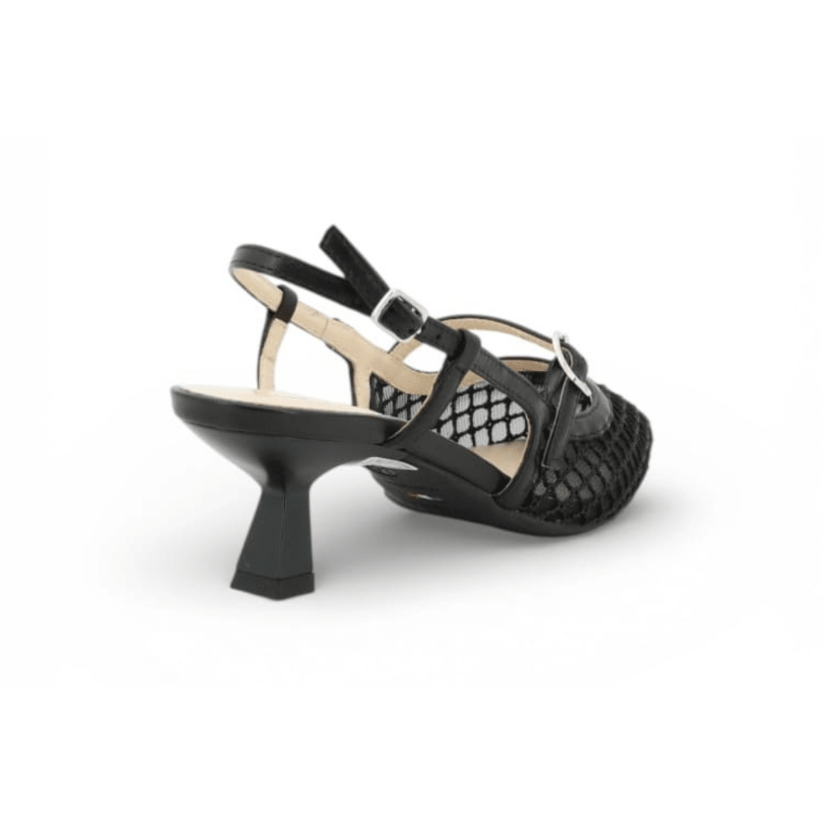 Nero Giardini Women's E615473D Black Mesh/Nappa - 9031421 - Tip Top Shoes of New York
