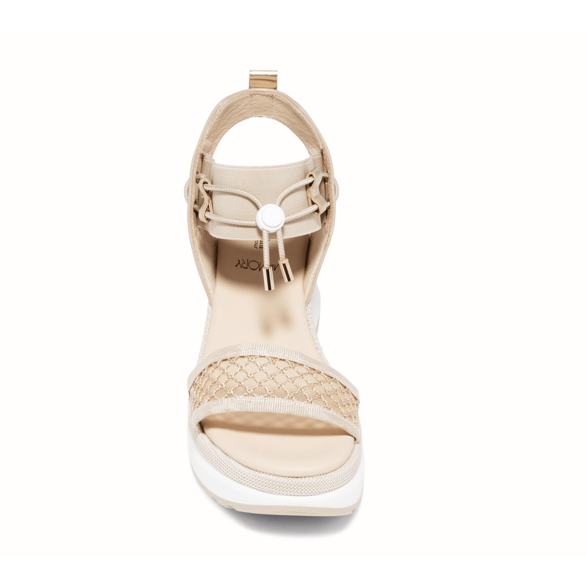 NeroGiardini Women's E616055D Beige/Nude/Gold Mesh Leather - 9031413 - Tip Top Shoes of New York