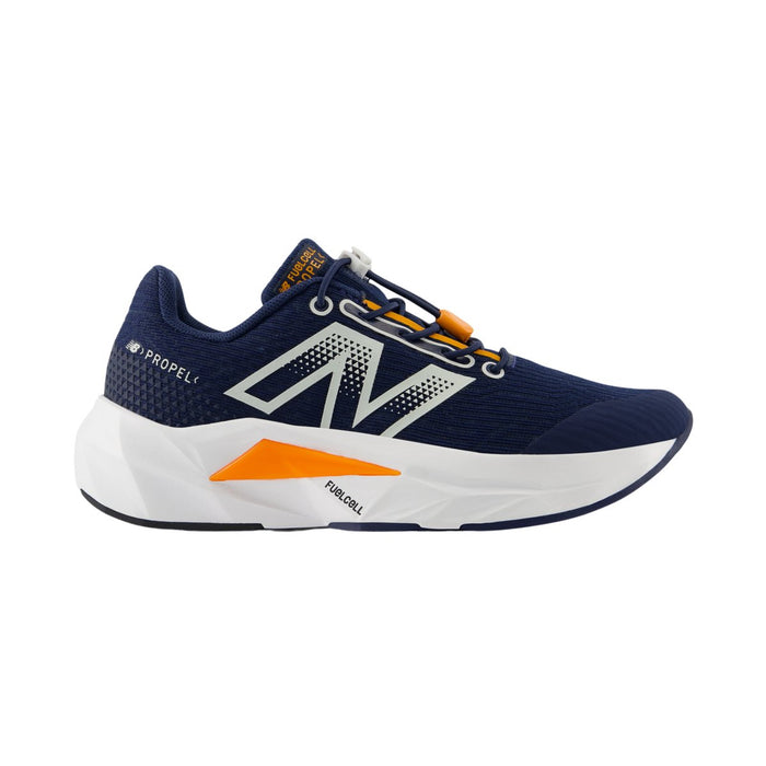 New Balance Boy's (Preschool) Bungee FuelCell Propel v5 PAFCPRK5 Navy/Sun Glow/Grey Matter - 1086141 - Tip Top Shoes of New York