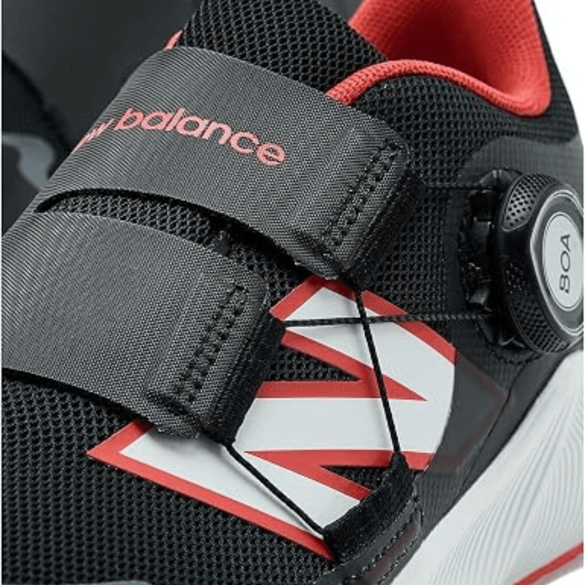 New Balance Kids (Grade School) DynaSoft Reveal v4 BOA GRVL8R1 Gris Castlerock/Grey/Neon Flame - 1110267 - Tip Top Shoes of New York