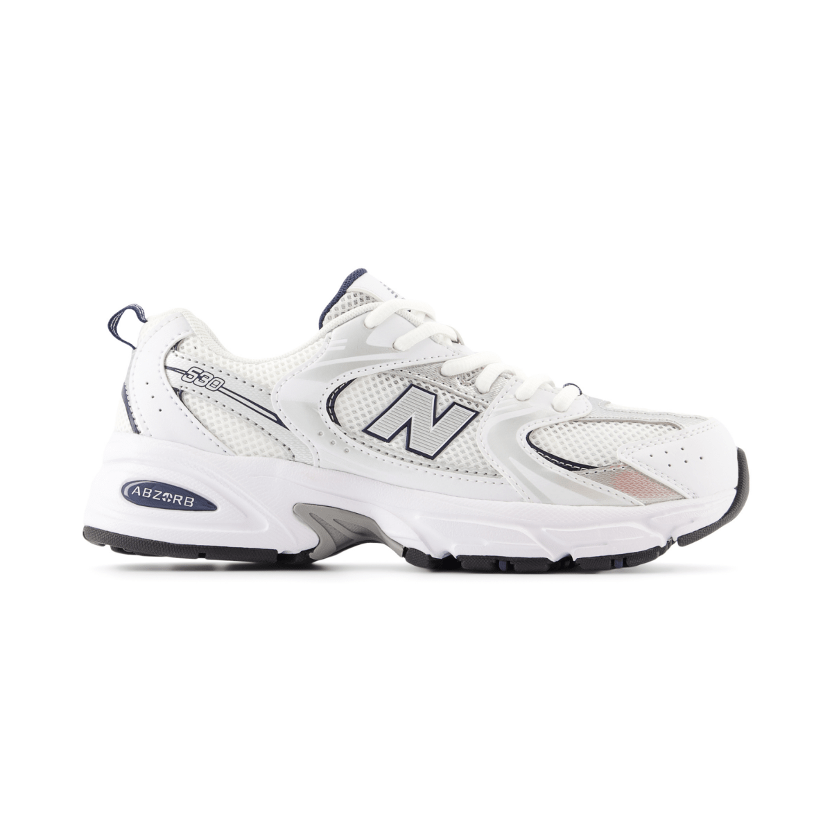 New Balance Kids (Grade School) GR530SB1 White/Natural Indigo/Silver Metallic - 1110542 - Tip Top Shoes of New York