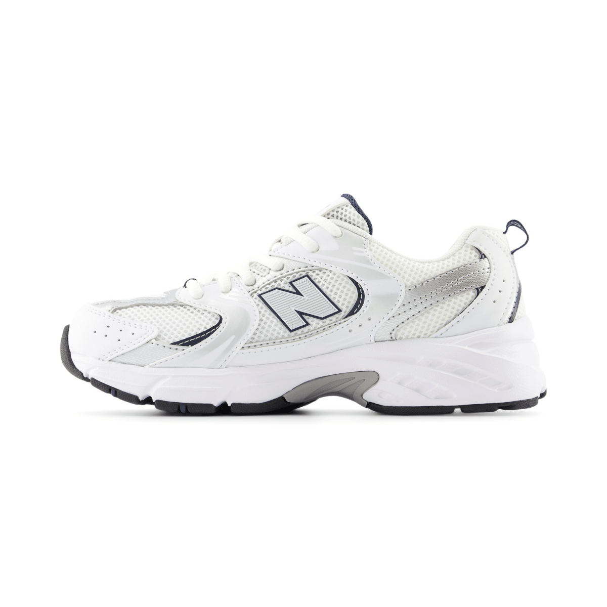 New Balance Kids (Grade School) GR530SB1 White/Natural Indigo/Silver Metallic - 1110542 - Tip Top Shoes of New York