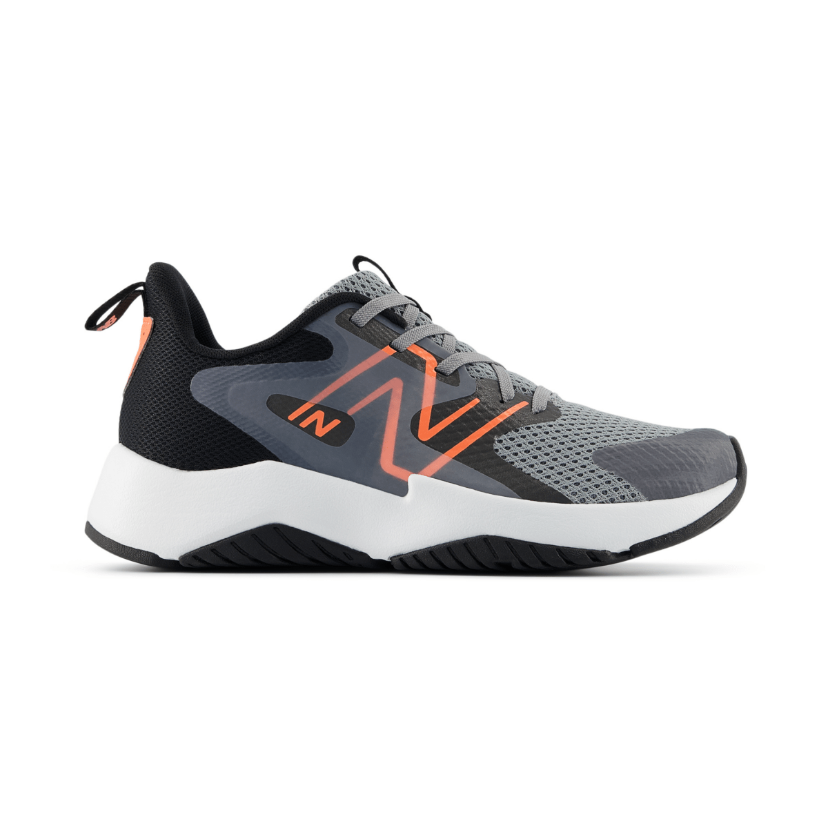 New Balance Kids (Grade School) GRAV3Z8 Rave Run v2 Slate Grey/Black/Tangerine Heat - 1104245 - Tip Top Shoes of New York
