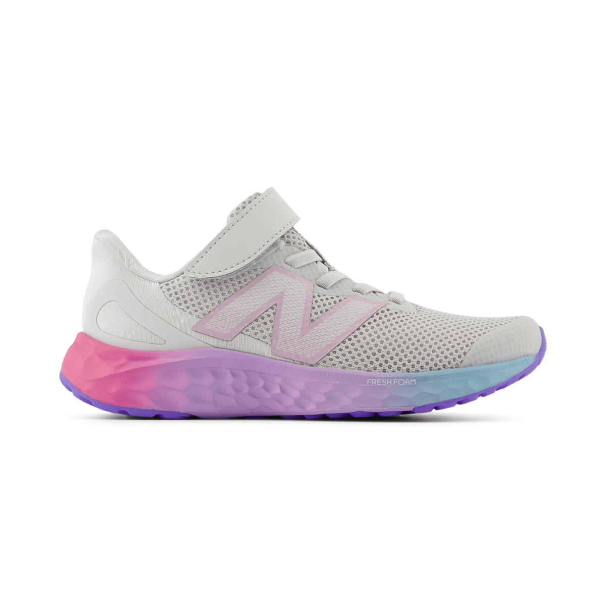 New Balance Kid's (Preschool) Fresh Foam Arishi v4 PAARIGR4 Grey Matter/Mid Century Pink/Lilac Glo - 1093377 - Tip Top Shoes of New York