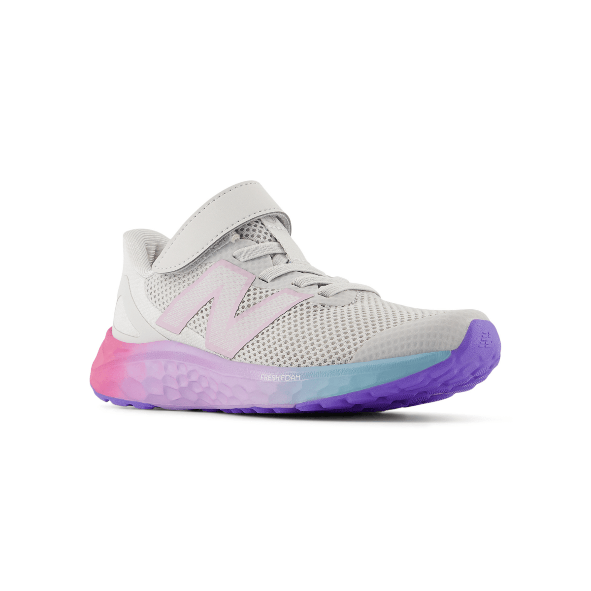 New Balance Kid's (Preschool) Fresh Foam Arishi v4 PAARIGR4 Grey Matter/Mid Century Pink/Lilac Glo - 1093377 - Tip Top Shoes of New York