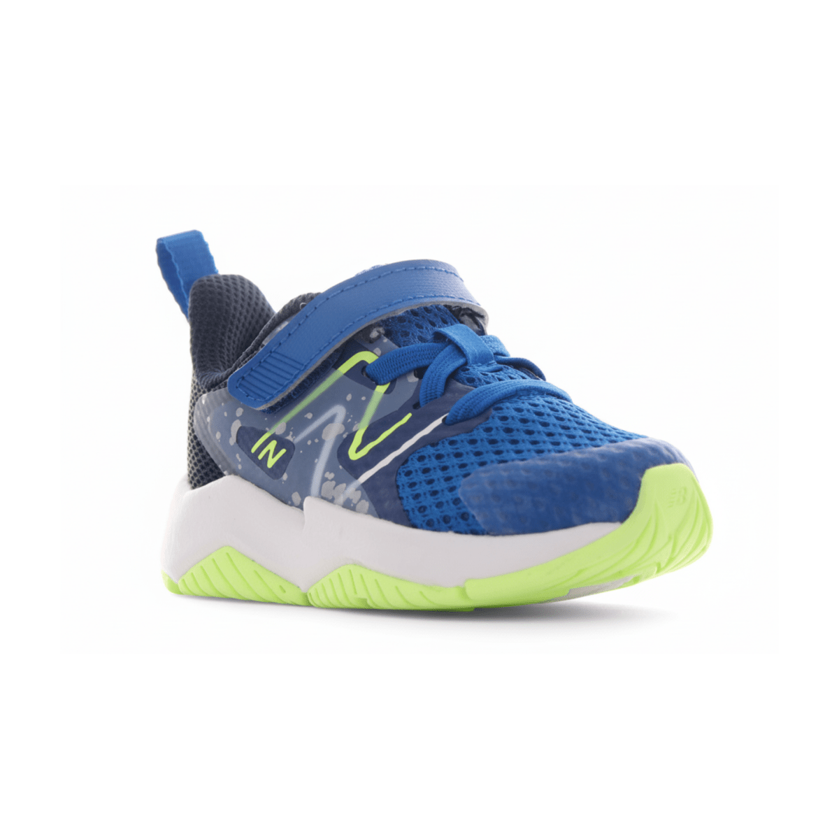 New Balance Kids (Preschool) Rave Run v2 Bungee Lace with Hook - and - Loop Top Strap Royal/Lime - 1080761 - Tip Top Shoes of New York
