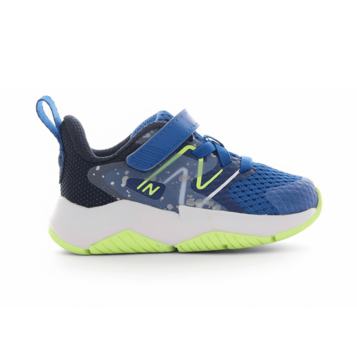 New Balance Kids (Preschool) Rave Run v2 Bungee Lace with Hook - and - Loop Top Strap Royal/Lime - 1080761 - Tip Top Shoes of New York