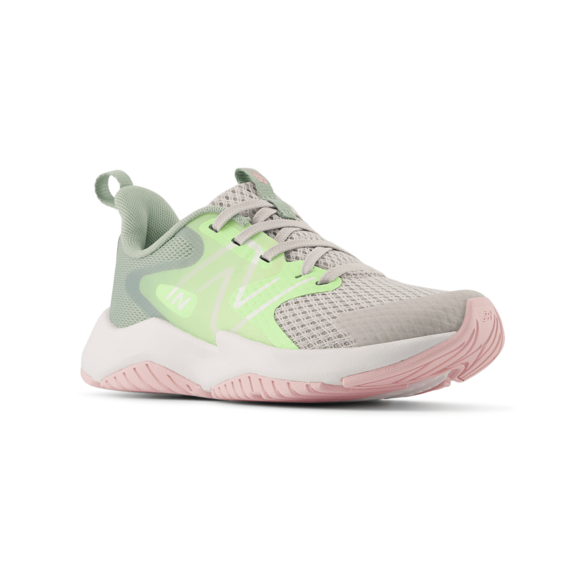 New Balance Kids' (Preschool) Rave Run v2 PKRAVE2 Grey Matter/Mint Flash/Mosaic Green - 11002724 - Tip Top Shoes of New York