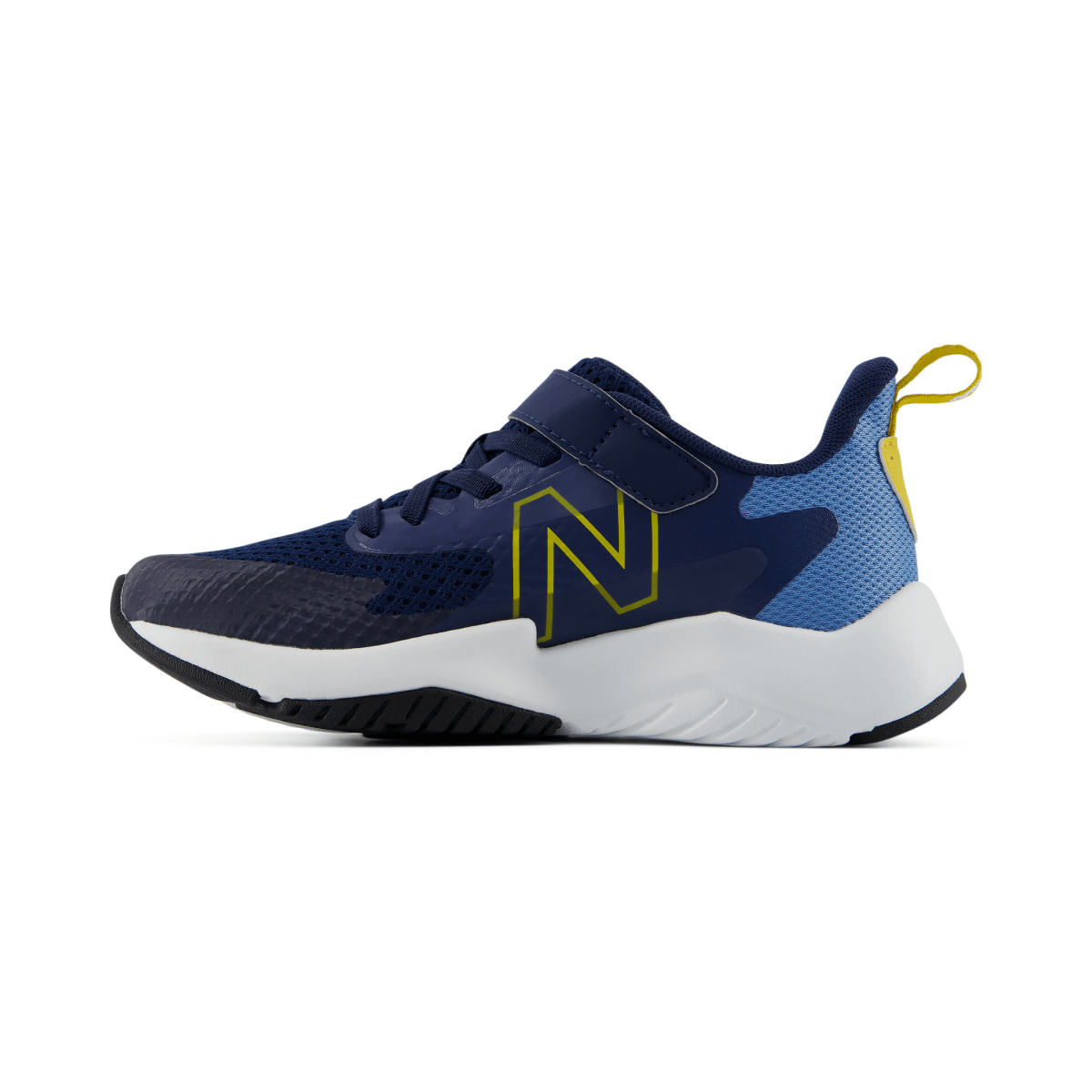 New Balance Kids (Preschool) Rave Run v2 Velcro PRAV3X5 Analog Blue/Navy/Mars Yellow - 1110375 - Tip Top Shoes of New York