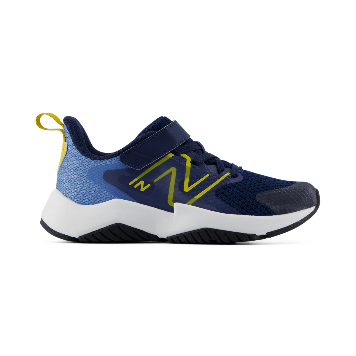 New Balance Kids (Preschool) Rave Run v2 Velcro PRAV3X5 Analog Blue/Navy/Mars Yellow - 1110375 - Tip Top Shoes of New York