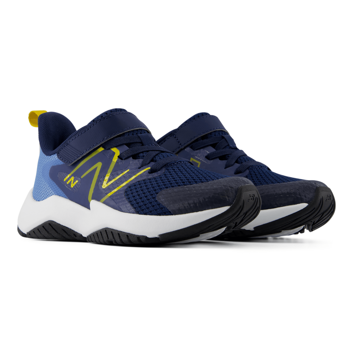 New Balance Kids (Preschool) Rave Run v2 Velcro PRAV3X5 Analog Blue/Navy/Mars Yellow - 1110375 - Tip Top Shoes of New York