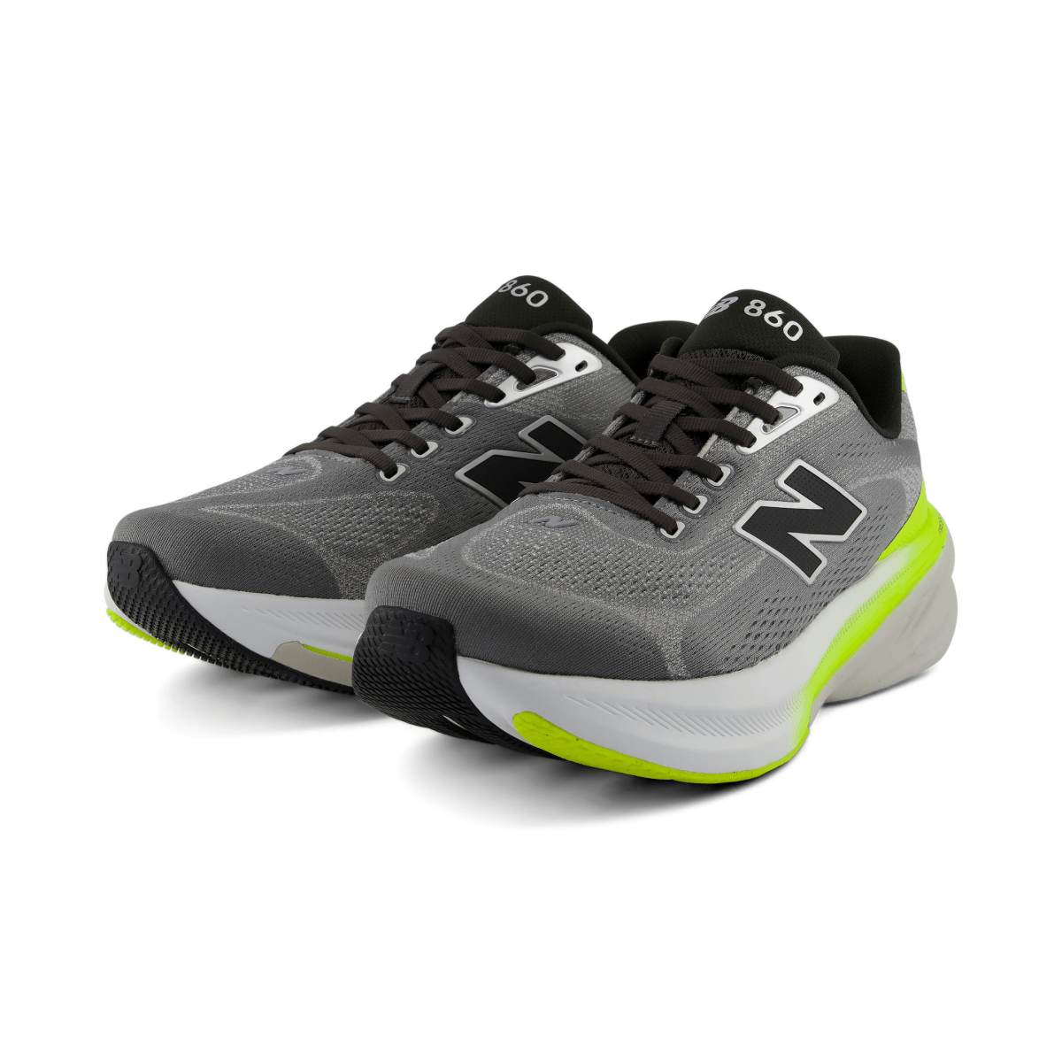 New Balance Men's Fresh Foam X 860v15 M8604OB Slate Grey/Alkaline Green - 11026600 - Tip Top Shoes of New York