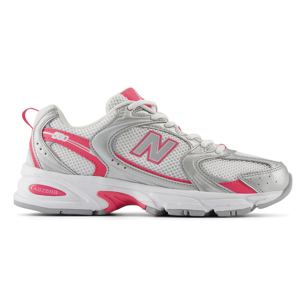 New Balance Men's U530RSB Silver Metallic/Dragon Berry/White - 10057877 - Tip Top Shoes of New York