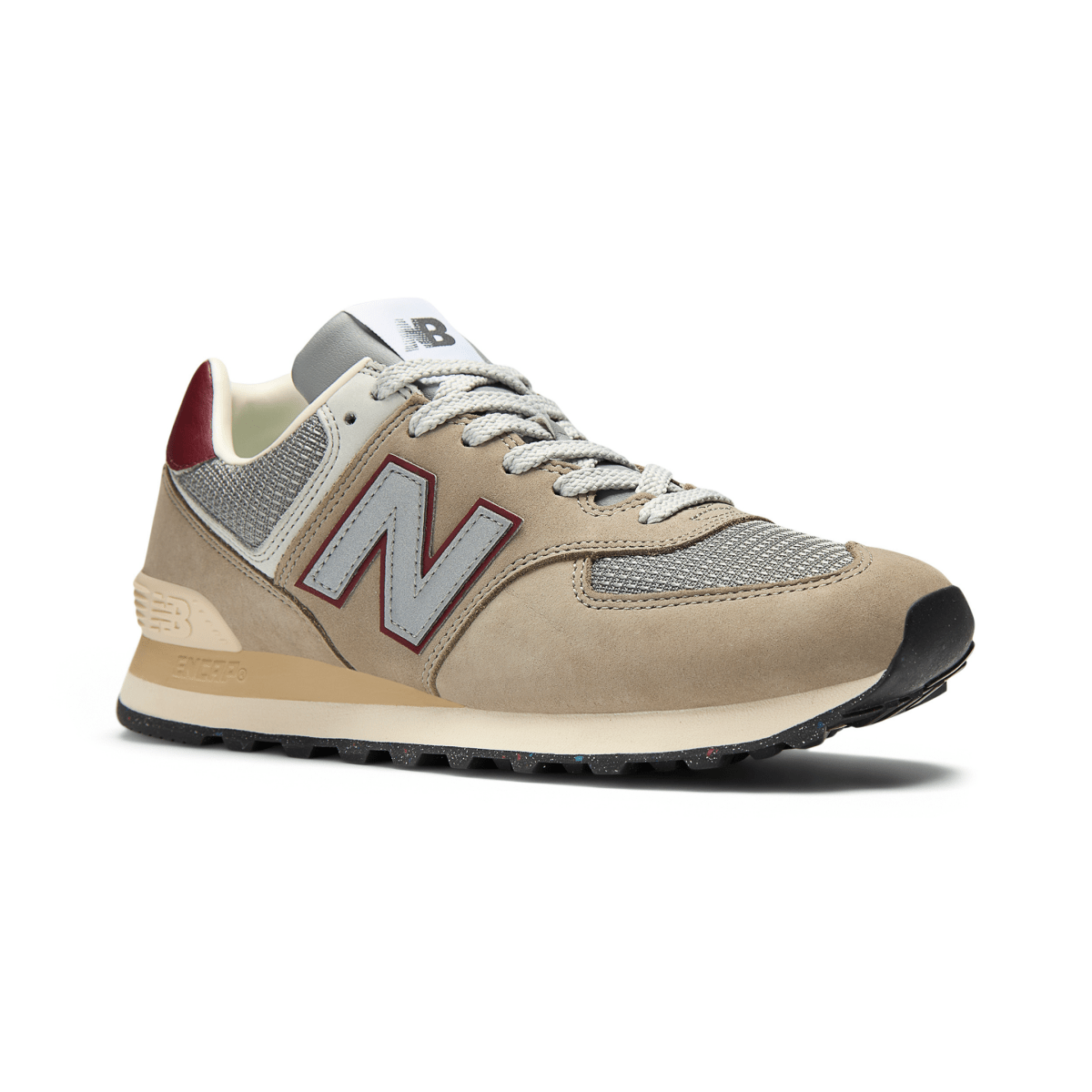 New Balance Men's U574KSKB Arid Stone/Monarch Burgundy - 11002938 - Tip Top Shoes of New York
