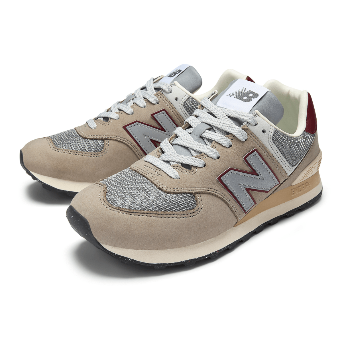 New Balance Men's U574KSKB Arid Stone/Monarch Burgundy - 11002938 - Tip Top Shoes of New York